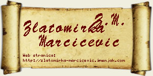 Zlatomirka Marčićević vizit kartica